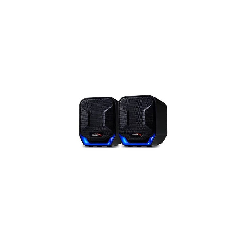 altoparlanti audiocore 6w usb ac865b blu/nero [ugauigaudac865b]