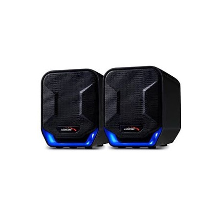altoparlanti audiocore 6w usb ac865b blu/nero [ugauigaudac865b]