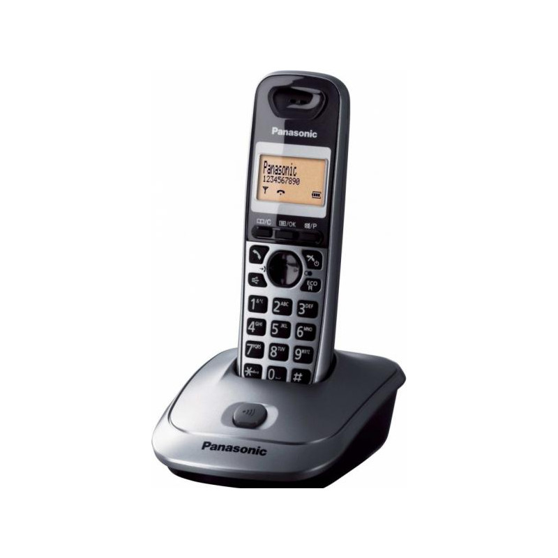 telefono cordless panasonic kx-tg2511 con id grigio [kx-tg2511pdm]