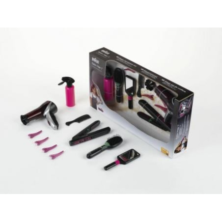 theo klein 5873 set per capelli braun satin hair 7 giocattolo