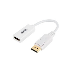 adattatore displayport unitek a hdmi 4k bianco [y-6332]