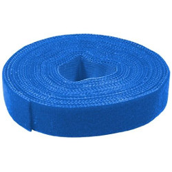 nastro fermacavo logilink in velcro, 4m, blu [kab0053]