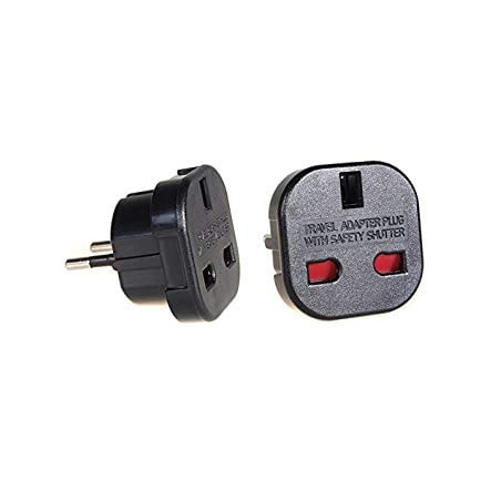 adattatore maclean mce72 presa uk per eu, nero [mce72]