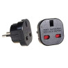 adattatore maclean mce72 presa uk per eu, nero [mce72]