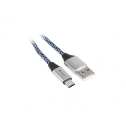 cavo tracer usb 2.0 type-a a type-c 1,0m nero-blu [trakbk46266]
