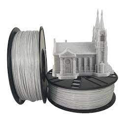 filamento stampante 3d gembird pla marmo 1.75mm 1kg grigio [3dp-pla1.75-02-mar]