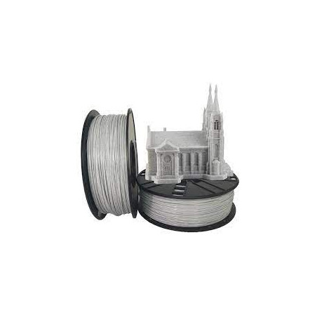 filamento stampante 3d gembird pla marmo 1.75mm 1kg grigio [3dp-pla1.75-02-mar]