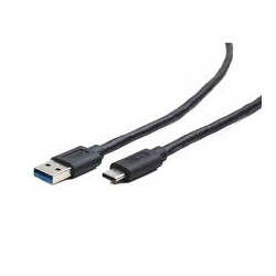 cavo gembird usb 3.0 am a type-c, 0.5m, nero [ccp-usb3-amcm-0.5m]