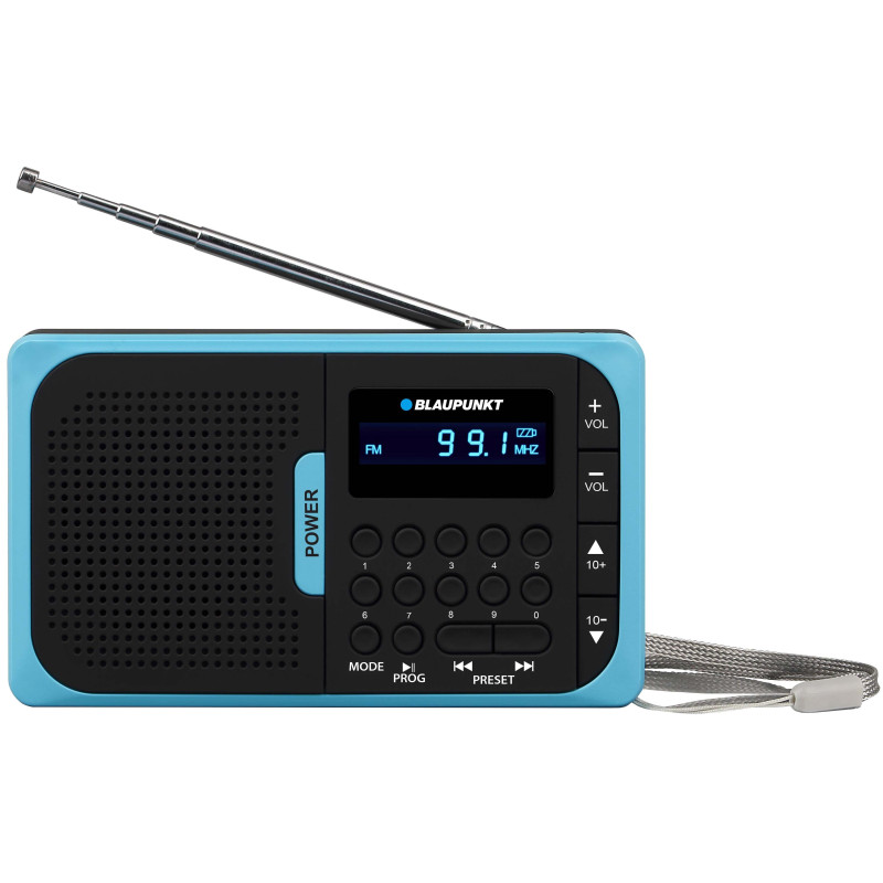 radio blaupunkt pr5bl pocket portatile usb/sd nero/blu [ubbaurpr5bl0000]