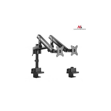 supporto per 2 monitor maclean 17-32'', 2x8kg, vesa 75x75