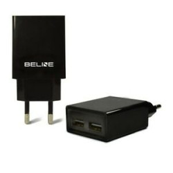 alimentatore da rete beline 2xusb 2a nero [azbintlbeli0012]