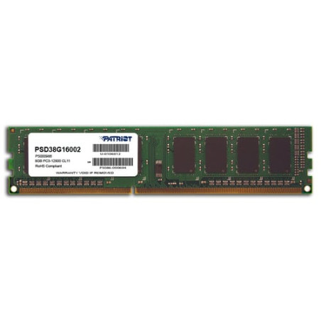 ram dimm ddr3 8gb patriot 1600 mhz [sapat3g08sig161]