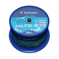 confezione cd-r 52x700mb verbatim, 50 pezzi [ecvrbcrl050]