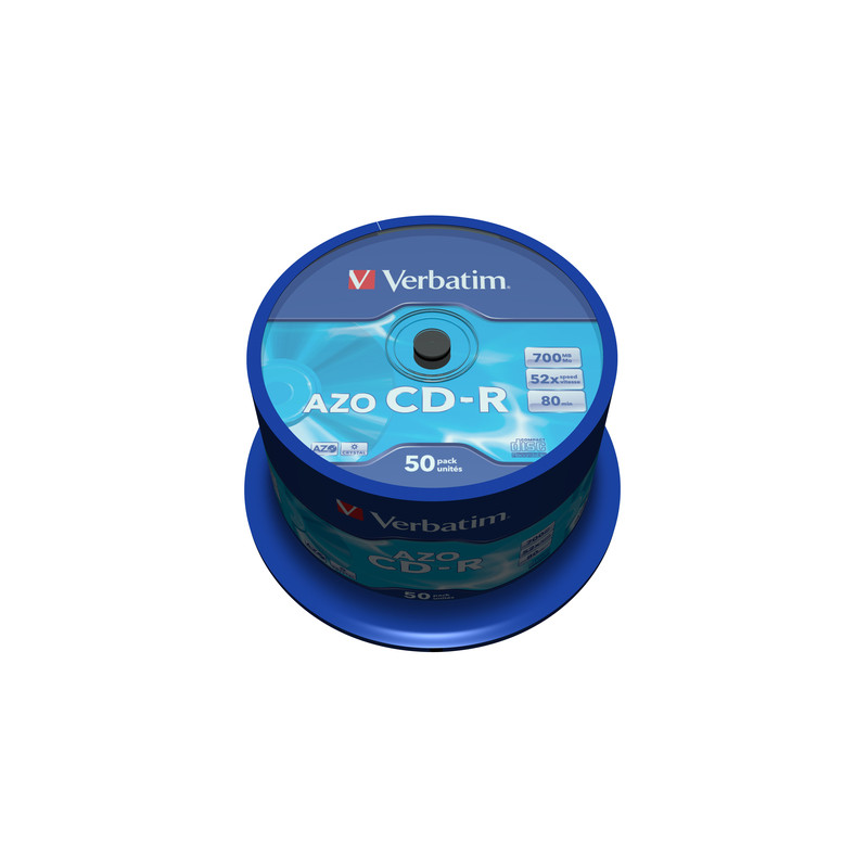 confezione cd-r 52x700mb verbatim, 50 pezzi [ecvrbcrl050]
