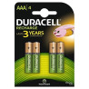pila duracell aaa, 750mah, 4 pezzi [azdurua3lr30001]