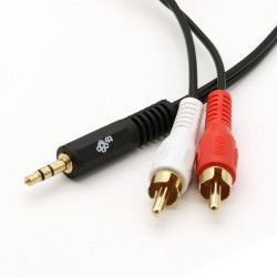 cavo tb minijack m/m 3.5mm 2xrca [aktbxaj2rca150b]