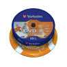 confezione dvd-r verbatim 16x 4.7gb 25pz [ecvrbdmrl25]