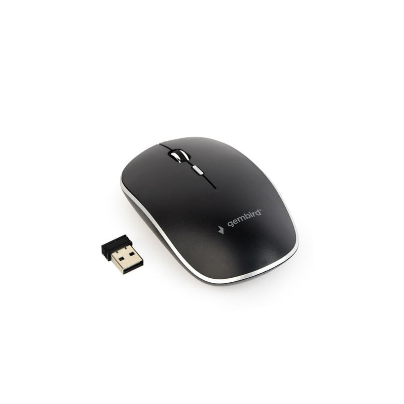 mouse gembird musw-4b-01 ottico a 4 pulsanti con ricevitore
