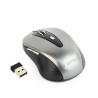 mouse ottico gembird senza fili, 1600 dpi, nano usb, nero grigio