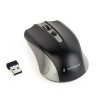 mouse ottico gembird senza fili, 1600 dpi, nano usb, grigio siderale