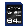 64gb scheda sdxc adata premier pro uhs-i u3 v30s cl10 [asdx64gui3v30s-r]