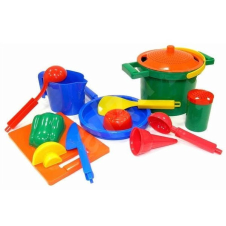 set sandbox giocattoli lena happy sand 14pz multicolore [wqlnap0u9005410]