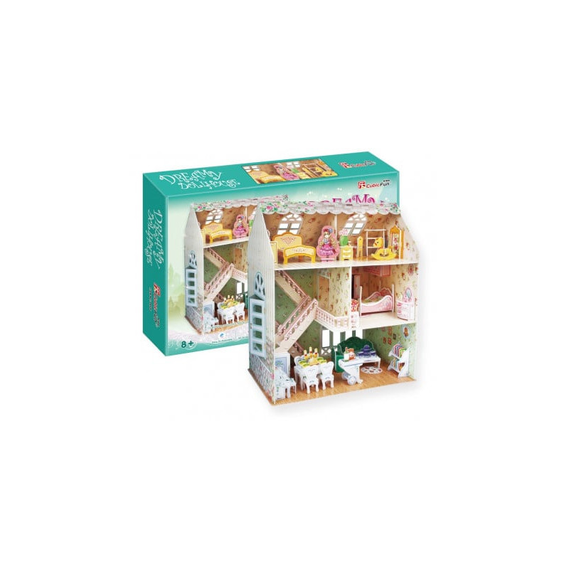 cubicfun - puzzle 3d la casa da sogno delle bambole [wzcubd0dc002909]