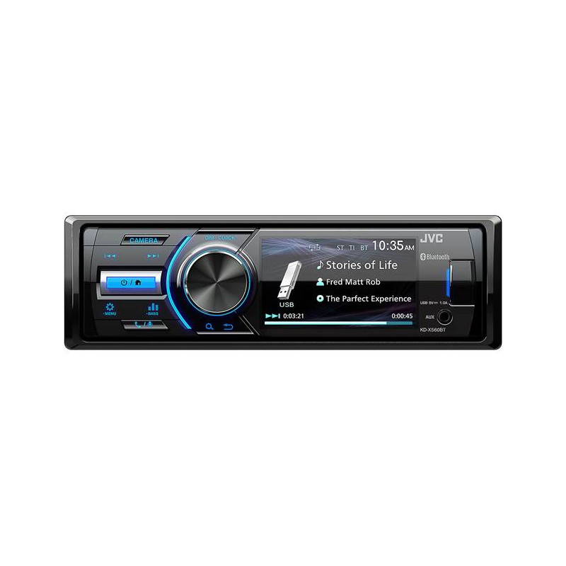 autoradio jvc kd-x560bt digitale 3'', nero [kdx560bt]