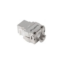 presa trapezoidale lanberg keystone modulo ftp rj45 lsa cat.6a argento