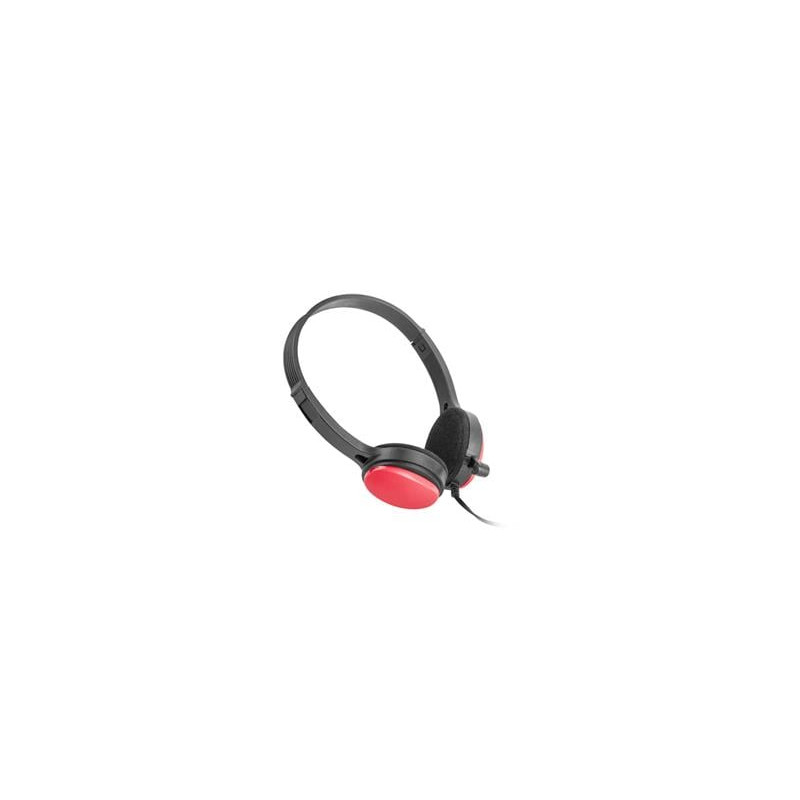 cuffie ugo usl-1222 con microfono nero/rosso [usl-1222]