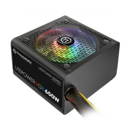 alimentatore 650w thermaltake litepower 12v rgb nero [kzttkz6litergb0]