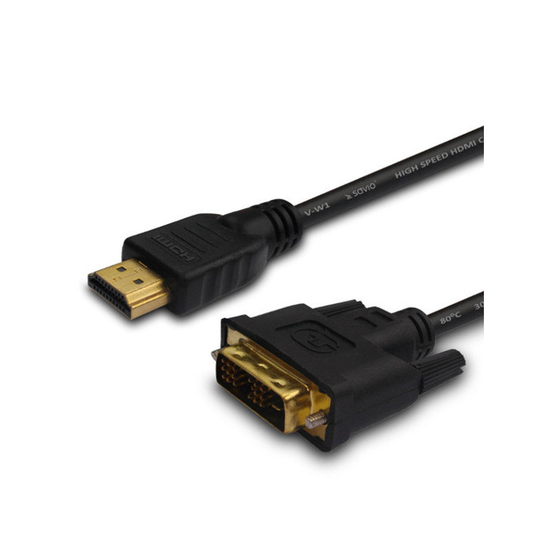 cavo savio cl-139 hdmi - dvi 1,8m [savkabelcl-139]