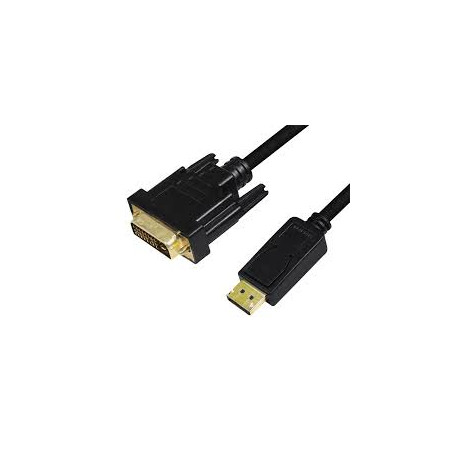 cavo logilink displayport a dvi nero 3m [cv0132]