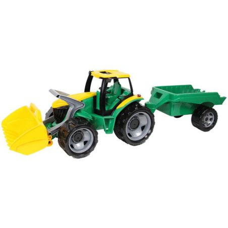 lena - trattore scavatore con rimorchio giga trucks 90 cm [wnlnao0cc037070]