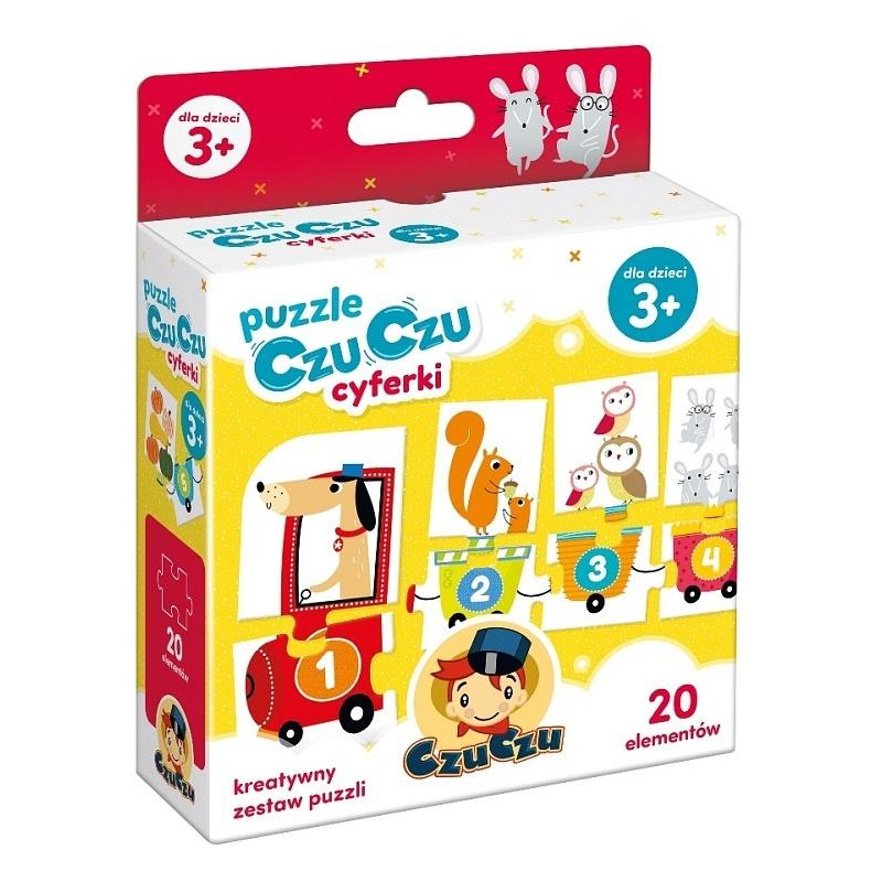 puzzle czuczu numeri brillante junior media 20pz multicolore [jiczue0cc073282]