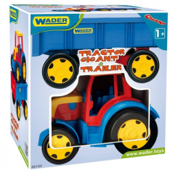 wader polasie - gigant tractor and trailer set 102cm [wnwdro0c9066100]