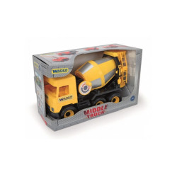 wader polasie - middle truck concrete mixer yellow 38cm [wnwdrb0cc032124]