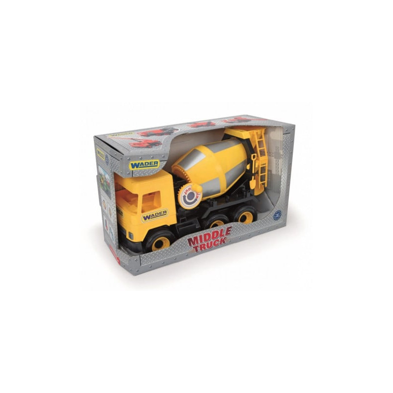 wader polasie - middle truck concrete mixer yellow 38cm [wnwdrb0cc032124]