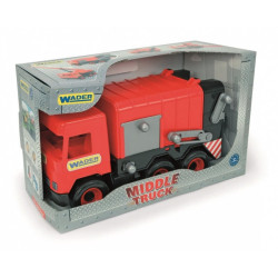 wader polasie - middle truck garbage truck red 38cm in box [wnwdri0cc032113]