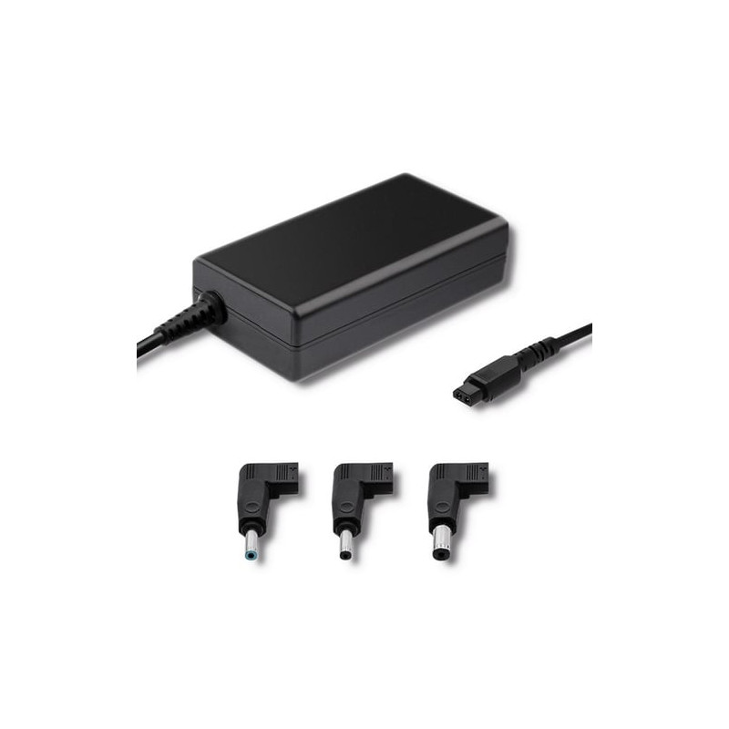 alimentatore notebook qoltec designed per hp - 65w - 3 plugs