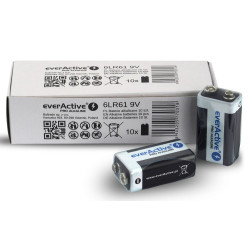 set di batterie a lcaline everactive 10pz [6lr61pro-10pak]