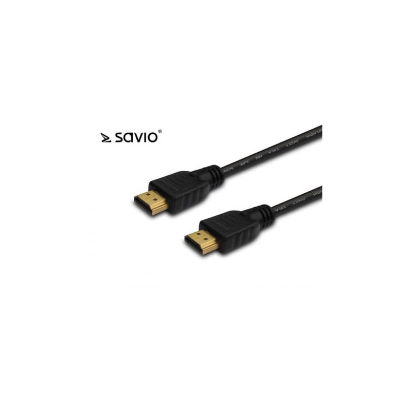 cavo savio hdmi cl-05 10pz black gold v1.4 3d [akelmvhsavcl05z]