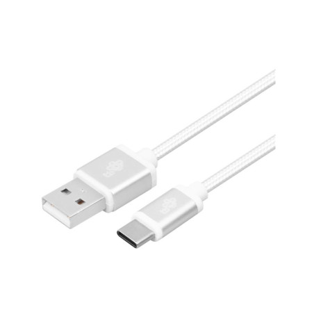 cavo tb usb - usb c 2m argento [aktbxkucsba200v]