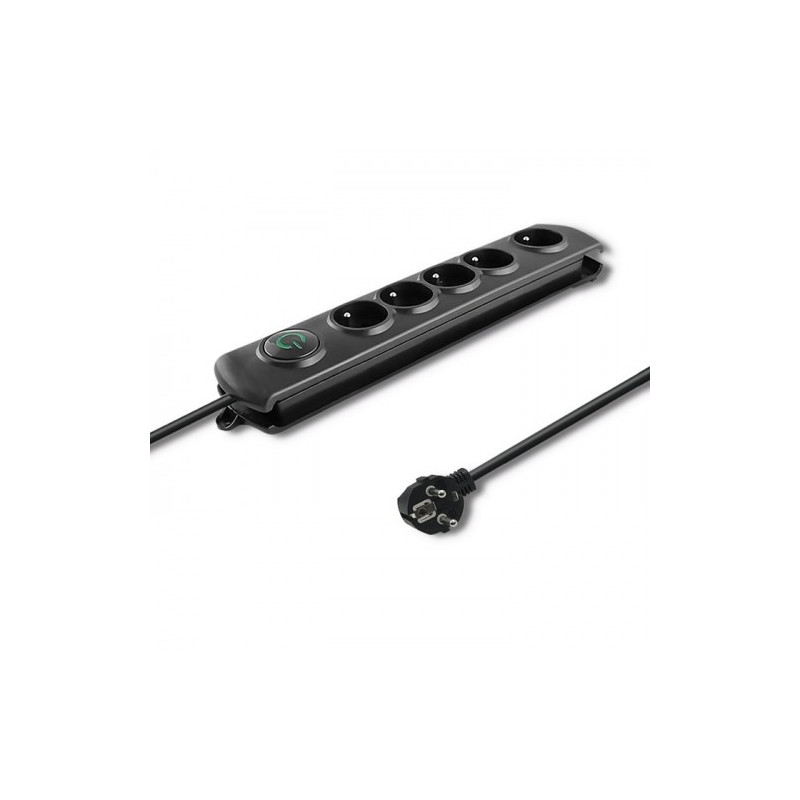 multipresa qoltec 5-sockets 1.8m nero [alqolpb00050269]