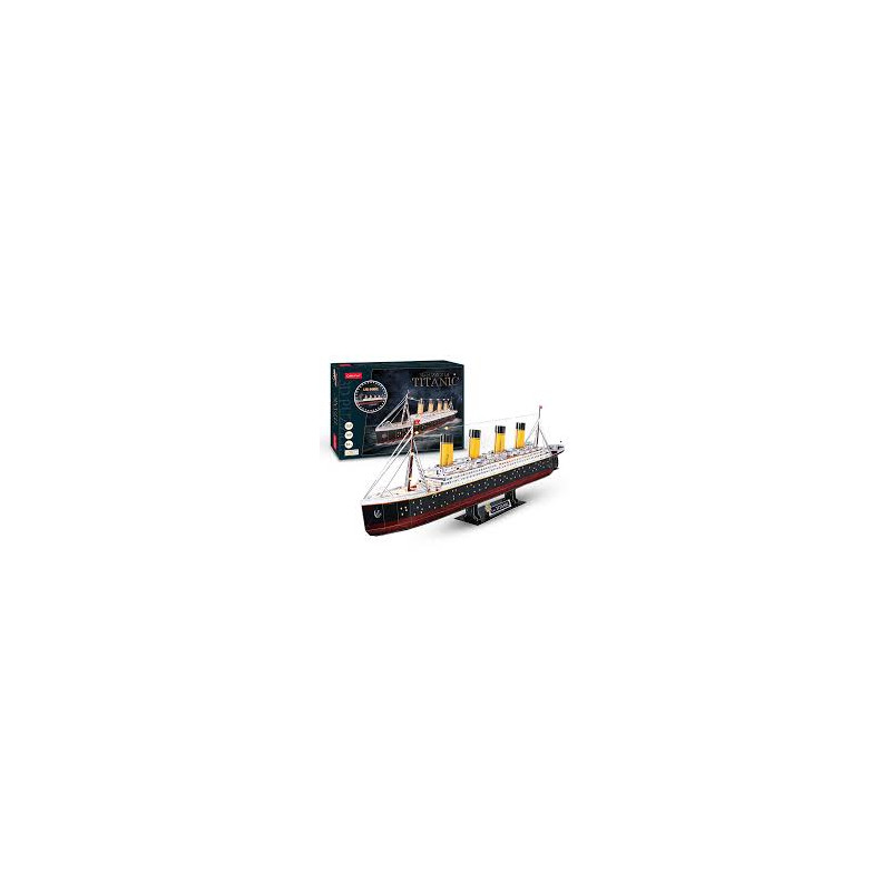 cubicfun - puzzle 3d titanic led [wzcubd0uh020521]
