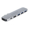 docking station delock per macbook dual hdmi 4k pd hub [87753]