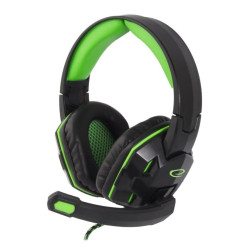 cuffie esperanza it venom con microfono verde e nero [egh380]