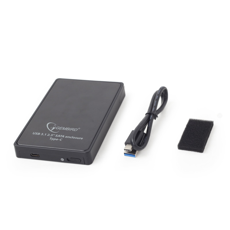 box 2,5 gembird usb 3.1 enclosure nero [aigemo25u300009]