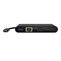 adattatore multimedia usb-c belkin con hdmi,vga,us [ayblksusbcmulap]