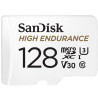 128gb scheda microsdhc sandisk ad alta resistenza con adattatore